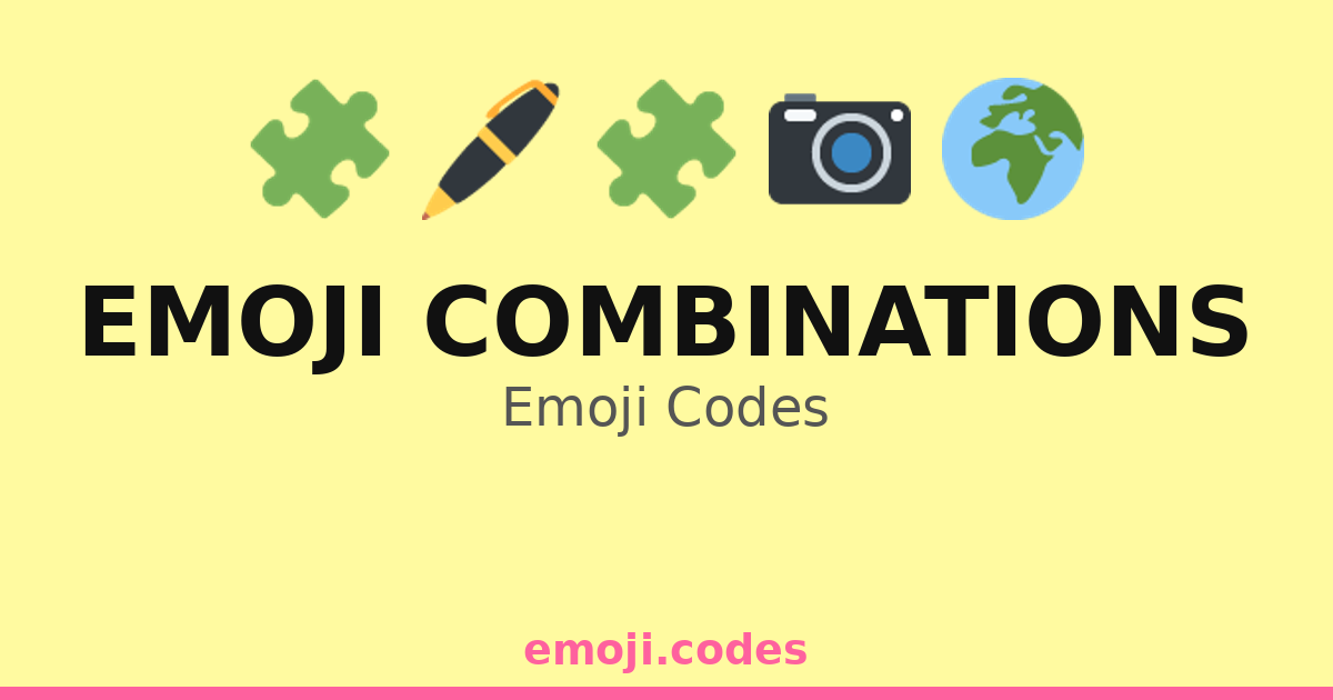 Emoji Combinations Emoji Codes 🌍📍 ️🏖️ — 88 Combinations to Copy & Paste