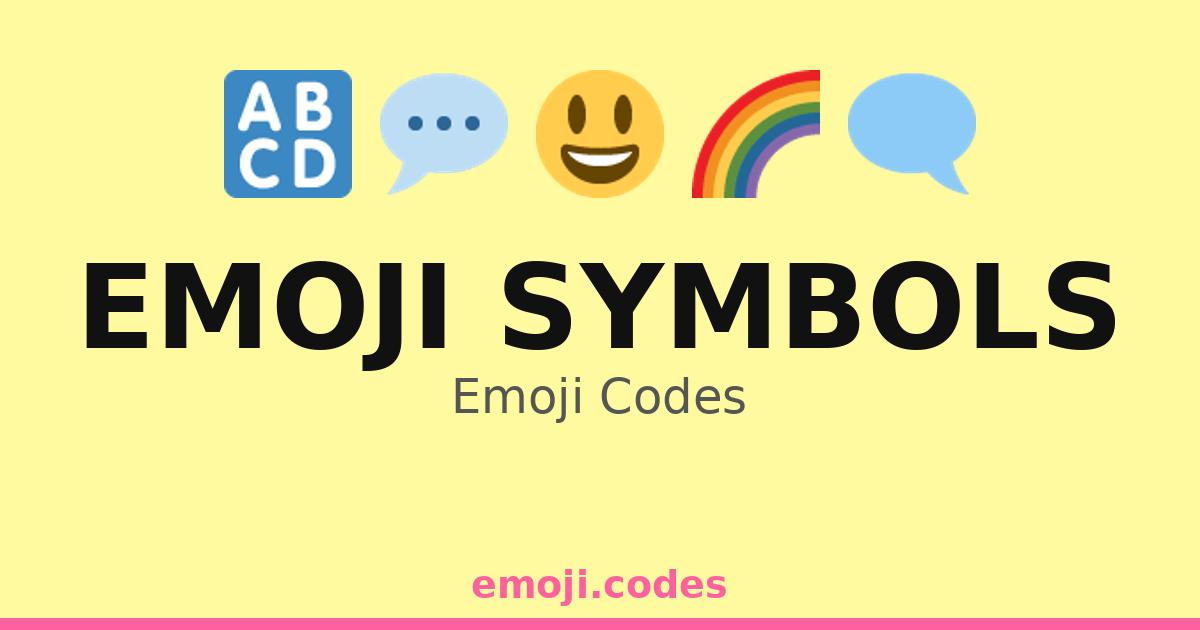 Emoji Symbols Emoji Codes 🌈🎨💖 — 151 Combinations to Copy & Paste