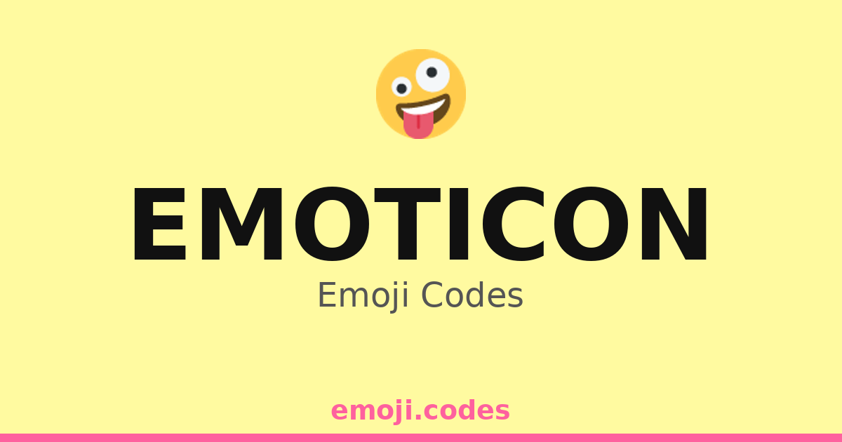 Emoticon Emoji Codes 📿 — 330 Combinations to Copy & Paste