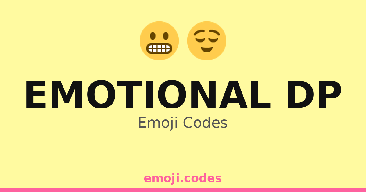 Emotional Dp Emoji Codes 😌☁️🌊 — 38 Combinations to Copy & Paste