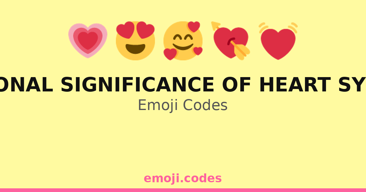 Emoticon Heartcode Emotional Significance Of Heart Symbols Emoji Codes 💓🍰🎂 — 164 ...