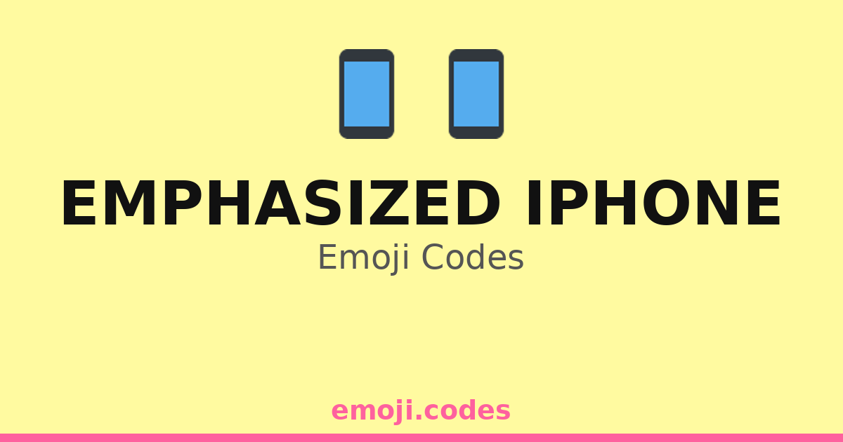 Emphasized Iphone Emoji Codes 📱🌈💎 — 160 Combinations to Copy & Paste