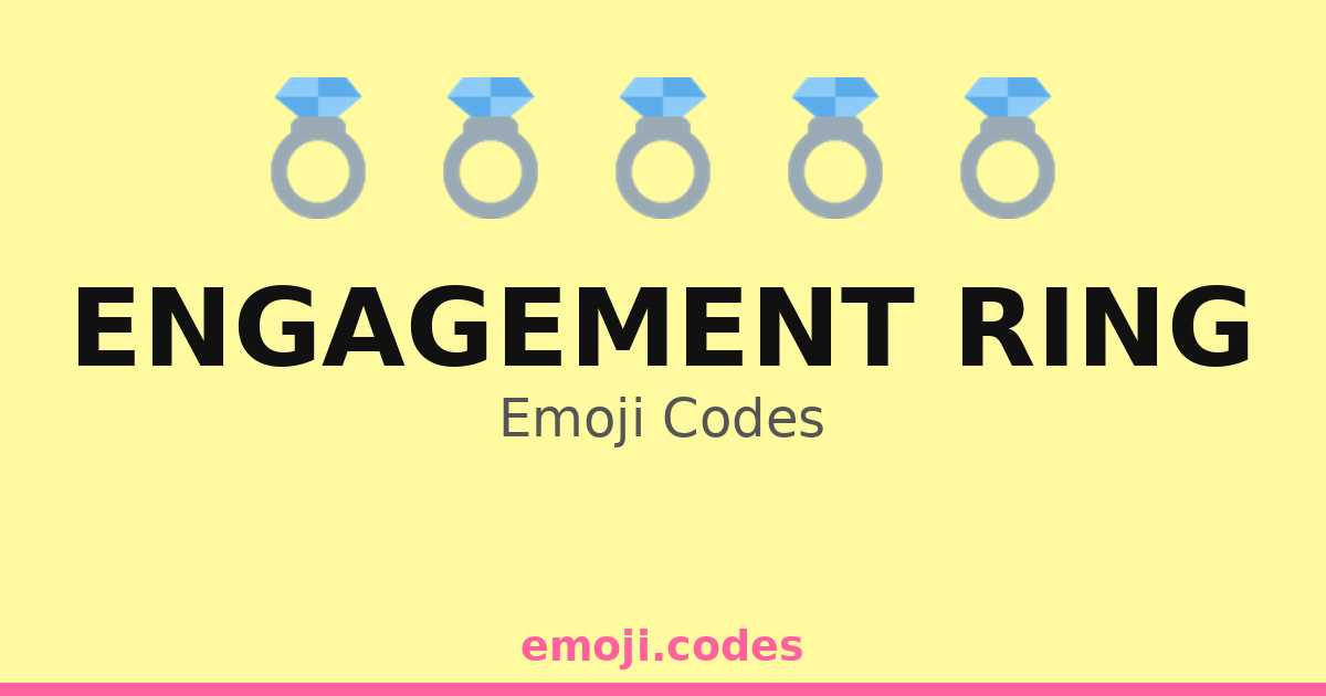 Engagement Ring Emoji Codes 💍🌈💍 — 298 Combinations to Copy & Paste