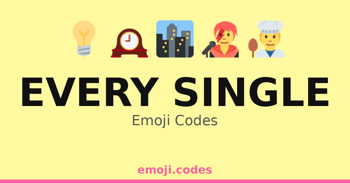 Every Single Emoji Codes ποΈπ’π β 66 Combinations to Copy & Paste