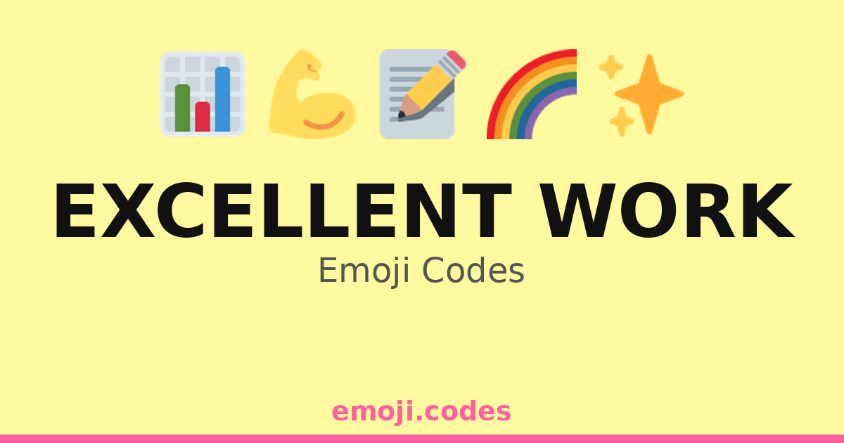 Excellent Work Emoji Codes ππͺπ― β 59 Combinations to Copy & Paste