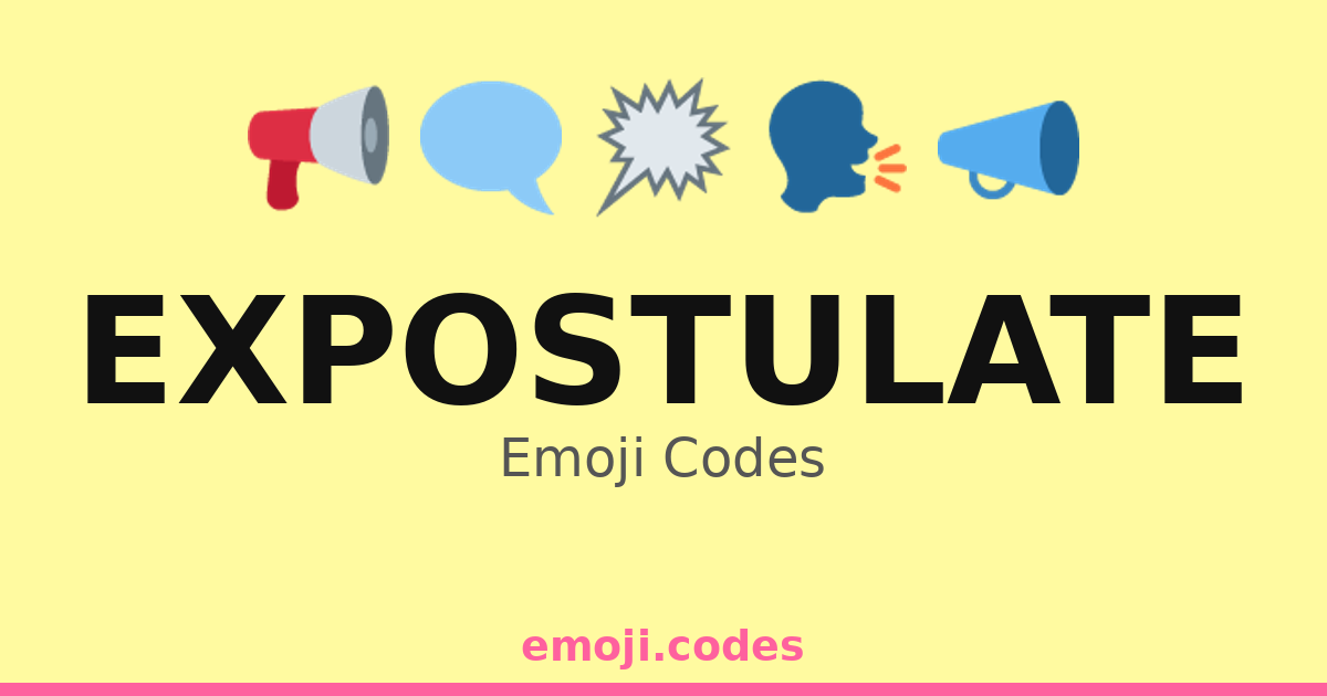 Expostulate Emoji Codes 👥⚖️🗨️ — 286 Combinations to Copy & Paste