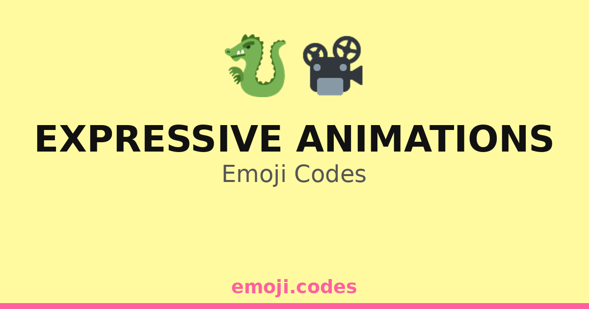 Expressive Animations Emoji Codes 🐉⚔️🌌 — 126 Combinations to Copy & Paste