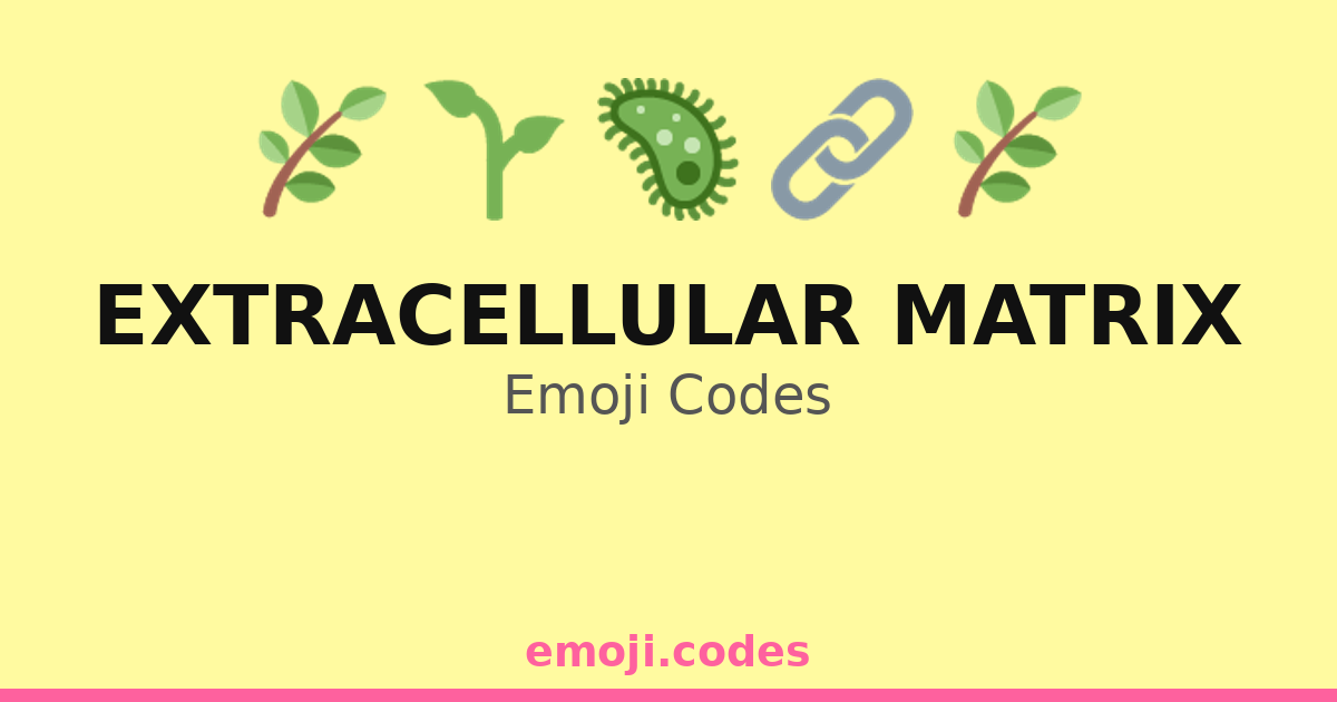 Matrix Code Computer Emoji Extracellular Matrix Emoji Codes π±ππ§¬π β 155 Combinations to Copy & Paste