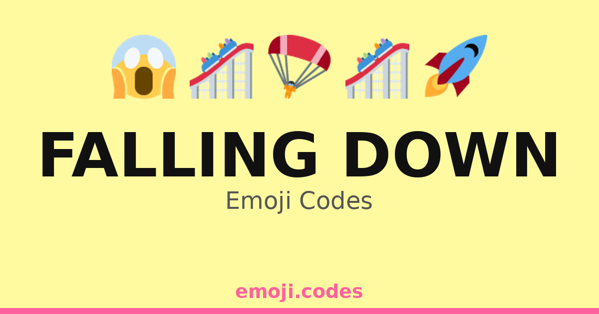 Falling Down Emoji Codes 🌧️🍂💨 — 287 Combinations to Copy & Paste