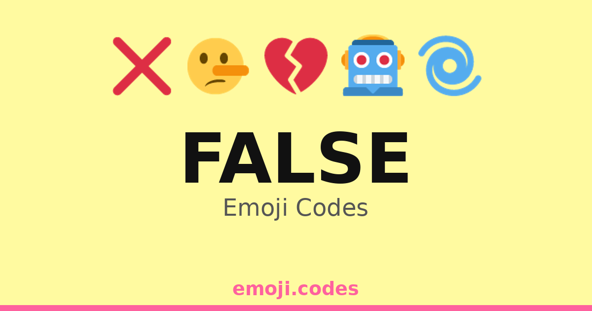 False Code False Emoji Codes 🌀🌪️ — 130 Combinations to Copy & Paste