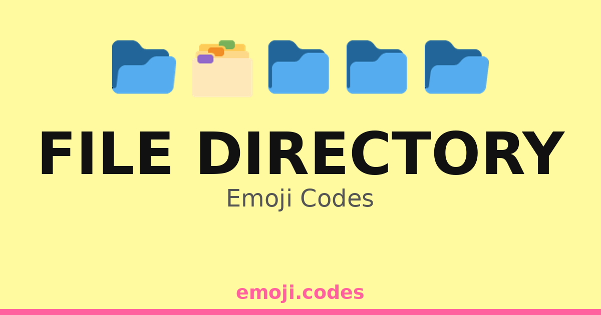File Directory Emoji Codes 📁📂📄🗃️📁📂📄 — 245 Combinations to Copy & Paste