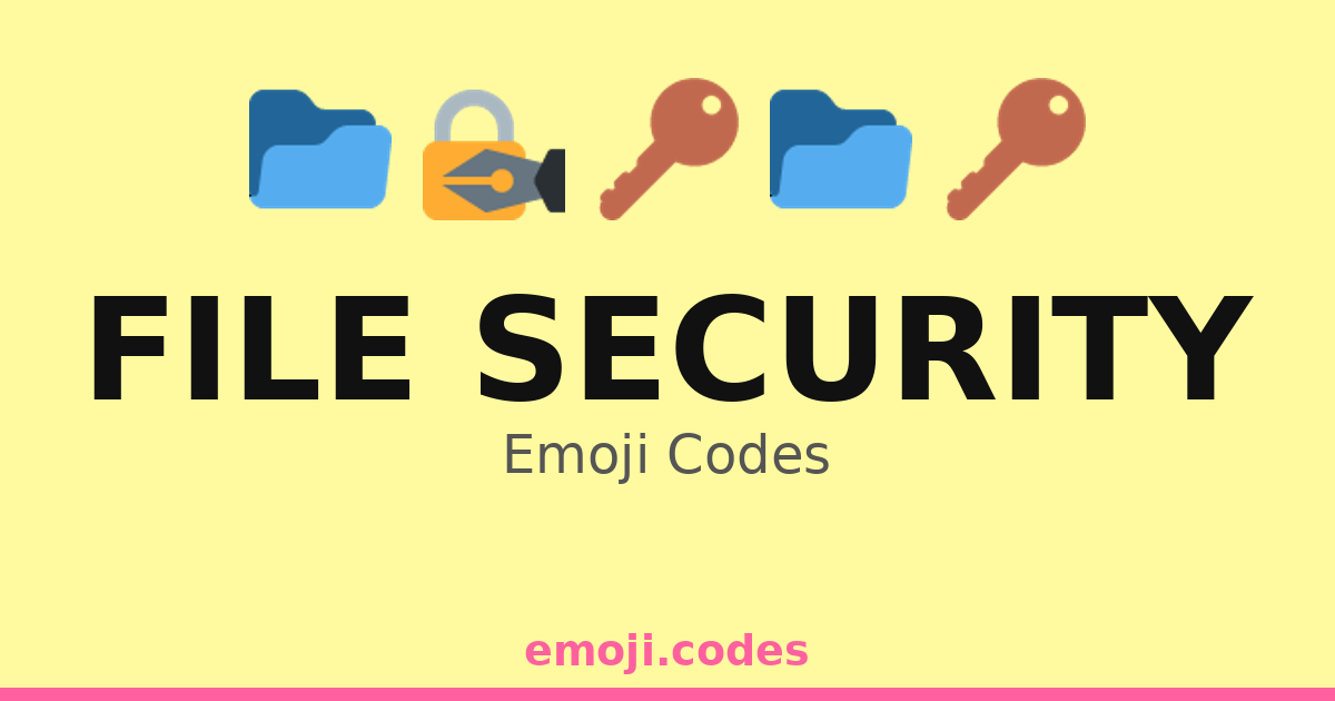 Download File Icon Emoji Shortcode File Security Emoji Codes ππποΈπ β 237 Combinations to Copy & Paste