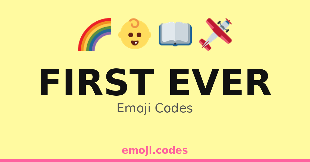 First Ever Emoji Codes 🌈🎨🌟 — 165 Combinations to Copy & Paste