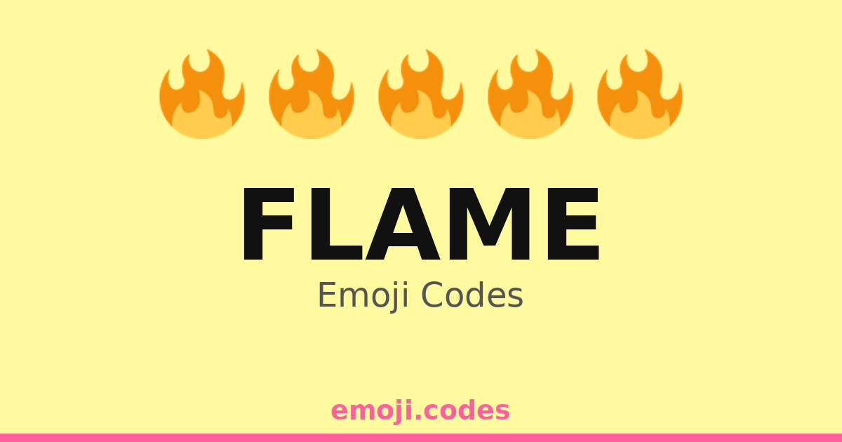 Flame Emoji Codes π₯ β 398 Combinations to Copy & Paste