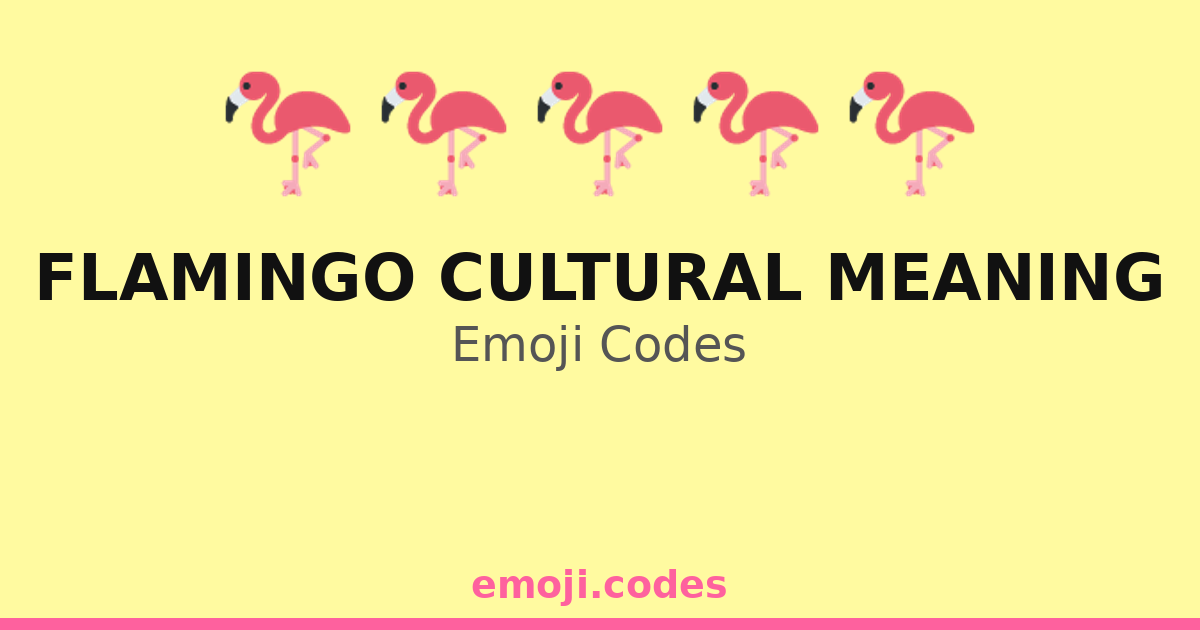 Flamingo Cultural Meaning Emoji Codes 🌴🏖️🦩🌊 — 113 Combinations to Copy ...