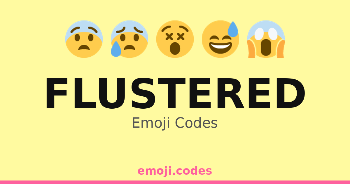 Flusttered Flustered Emoji Codes 🌀 — 500 Combinations to Copy & Paste