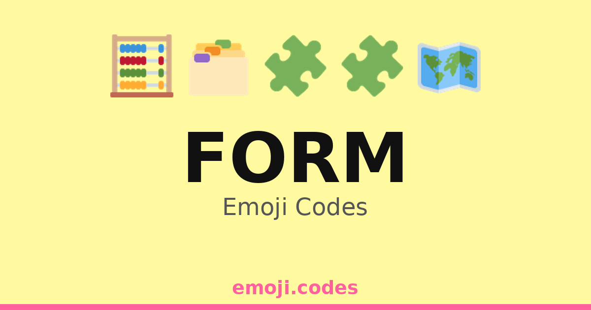 Type Code Emoji Form Emoji Codes ๐๏ธ๐ข๐ ๐๏ธ โ 274 Combinations to Copy & Paste