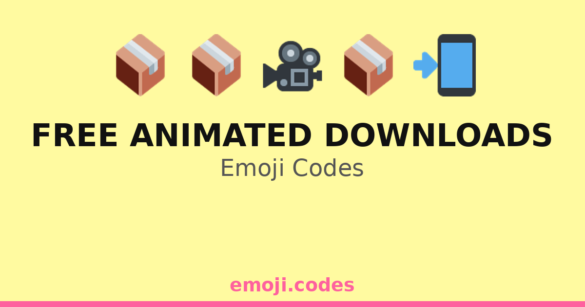 Free Animated Downloads Emoji Codes 🆓🎉📦💾 — 309 Combinations to Copy & Paste