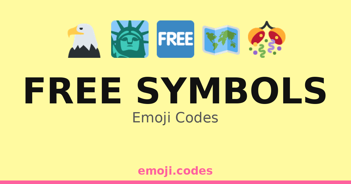 Free Symbols Emoji Codes 🆓🎉🎈 — 250 Combinations to Copy & Paste