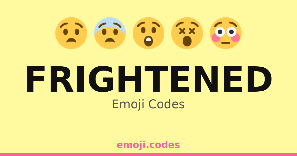 Frightened Emoji Codes 📞 — 500 Combinations to Copy & Paste