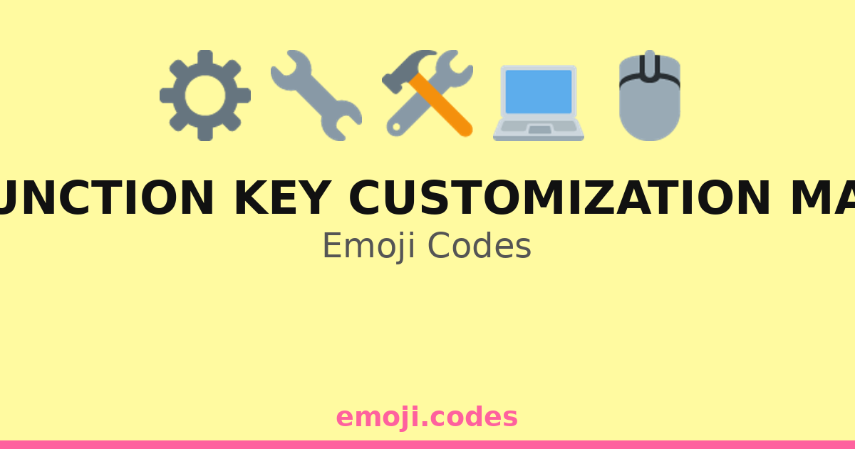 Function Key Customization Mac Emoji Codes 💻🎨⚙️ — 90 Combinations to ...