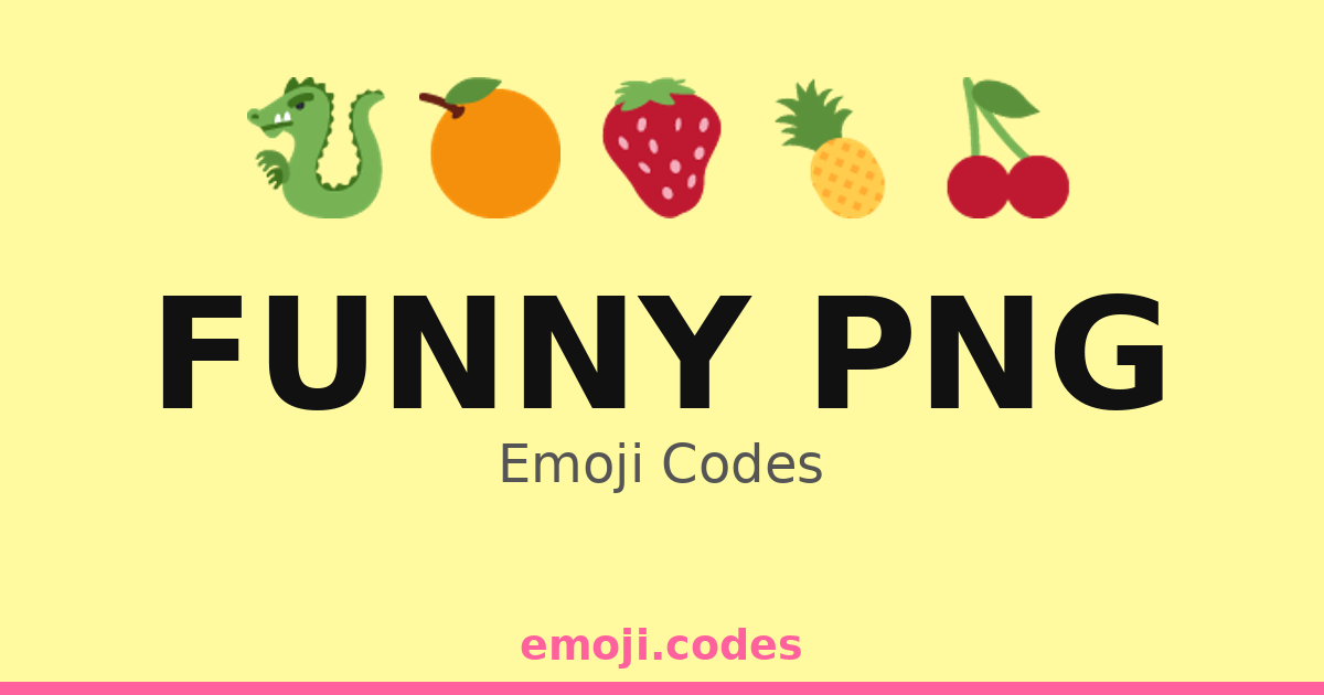 Funny Png Emoji Codes 🌈🤣 — 242 Combinations to Copy & Paste