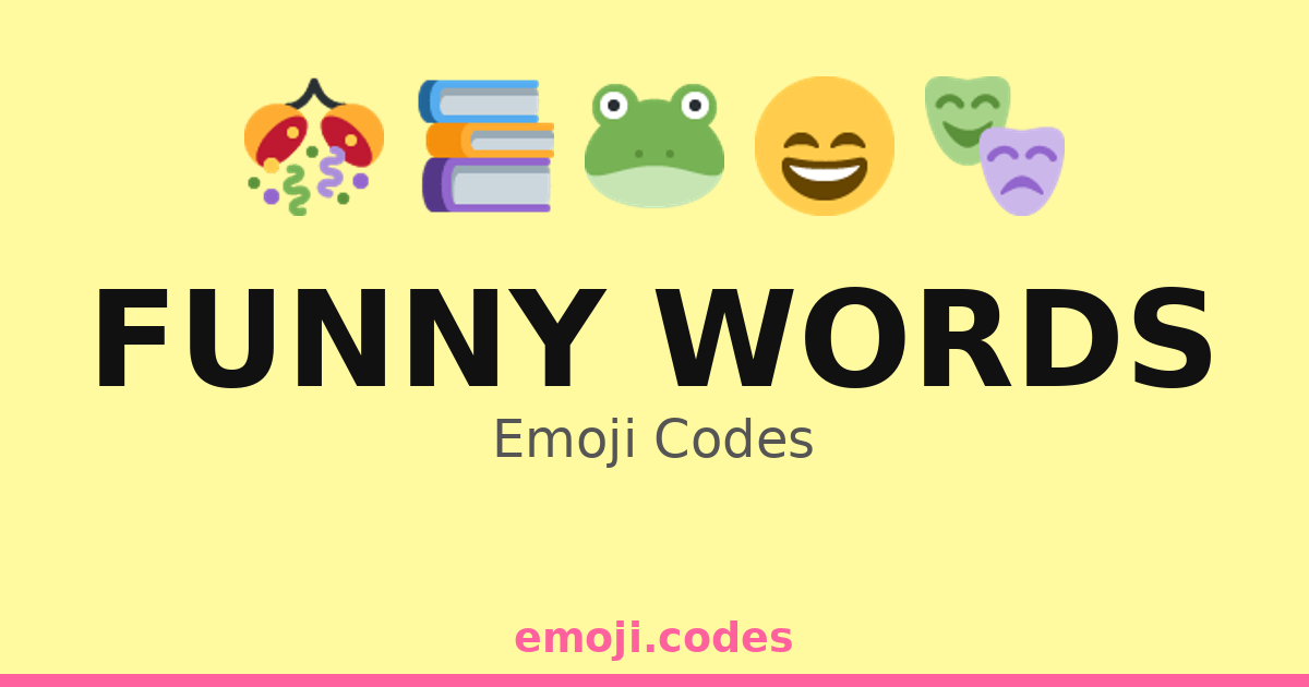 Funny Words Emoji Codes 🎉🐒🧙‍♀️ — 384 Combinations to Copy & Paste
