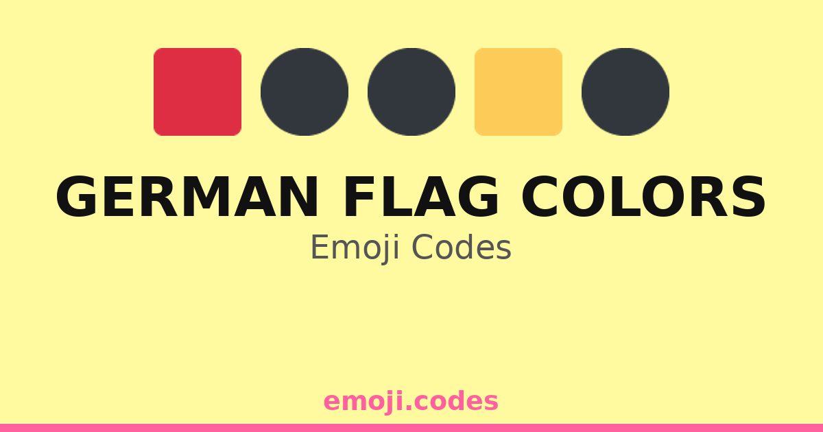 German Color Code German Flag Colors Emoji Codes 🏮 — 448 Combinations to Copy & Paste