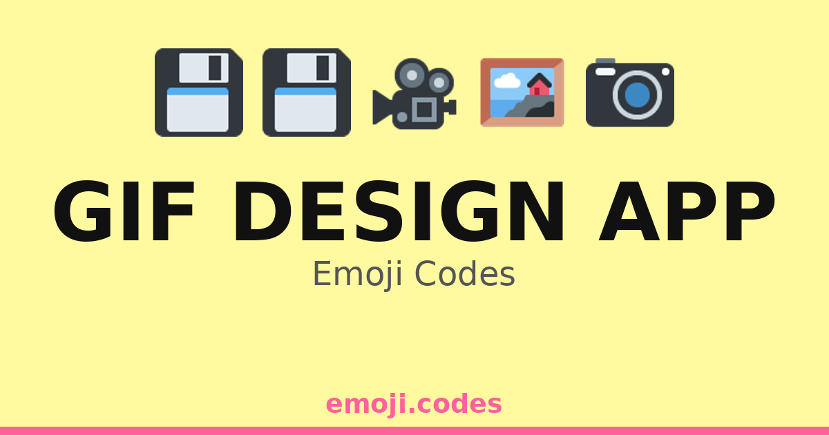 Use Code Gif Gif Design App Emoji Codes 🎞️🖌️💻 — 95 Combinations to Copy & Paste