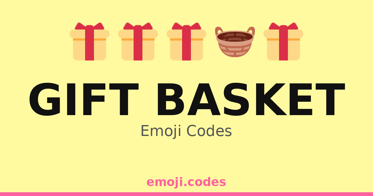Gift Basket Emoji Codes 🍇🍫🍪🍯 — 113 Combinations to Copy & Paste