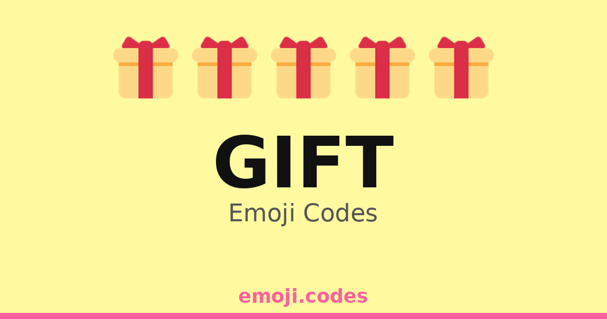 Gift Emoji Codes πΎ β 460 Combinations to Copy & Paste