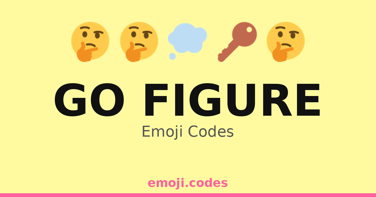 Go Figure Emoji Codes 💭🤔🔄 — 367 Combinations to Copy & Paste