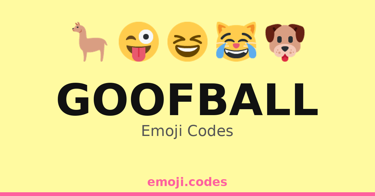 Goofball Emoji Codes 🤡 — 392 Combinations to Copy & Paste