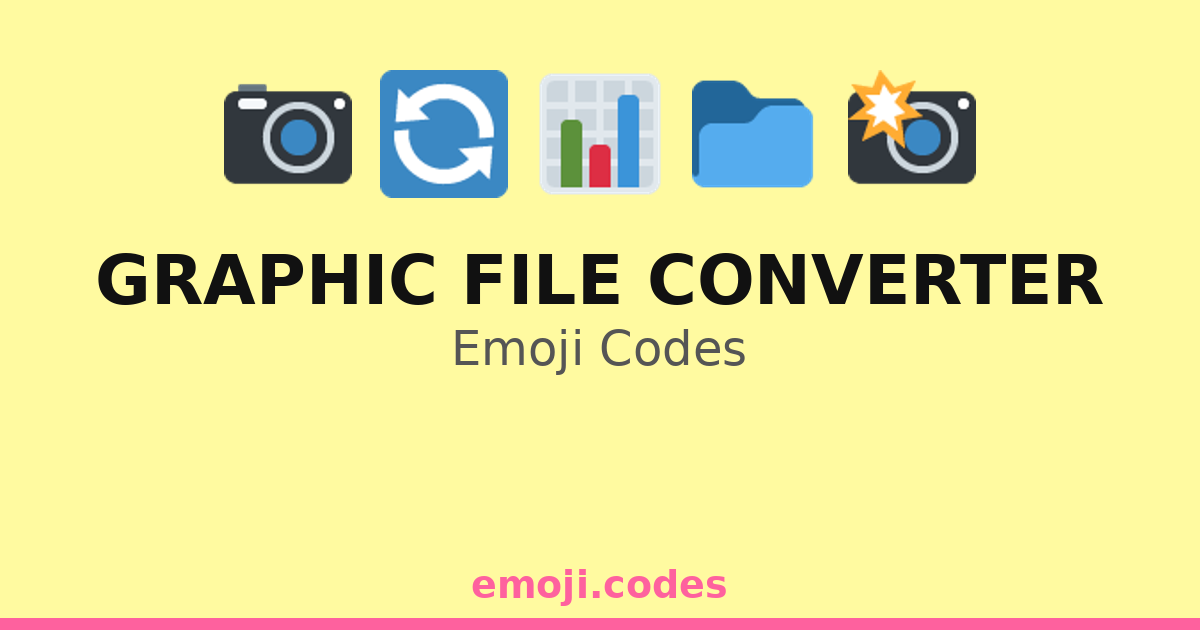 Graphic File Converter Emoji Codes 💻🔧📁📤 — 109 Combinations to Copy & Paste