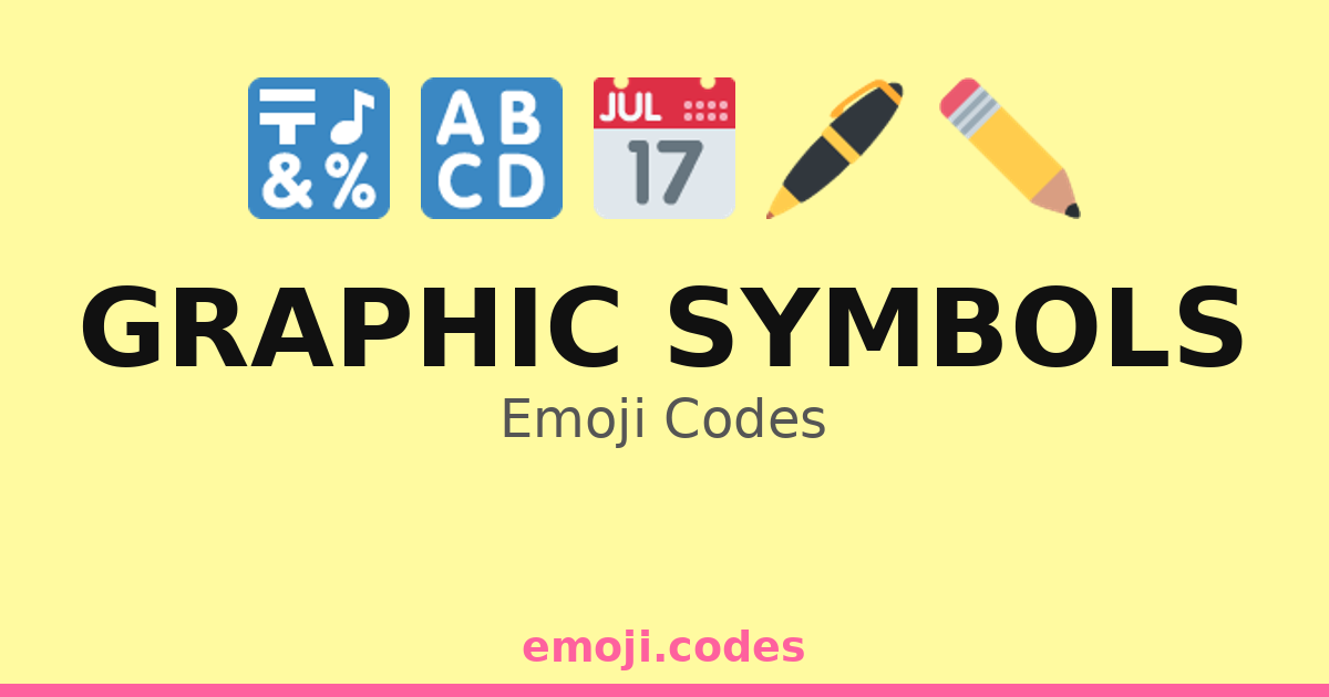 Graphic Symbols Emoji Codes 🏷️🏷️📌📍 — 200 Combinations to Copy & Paste
