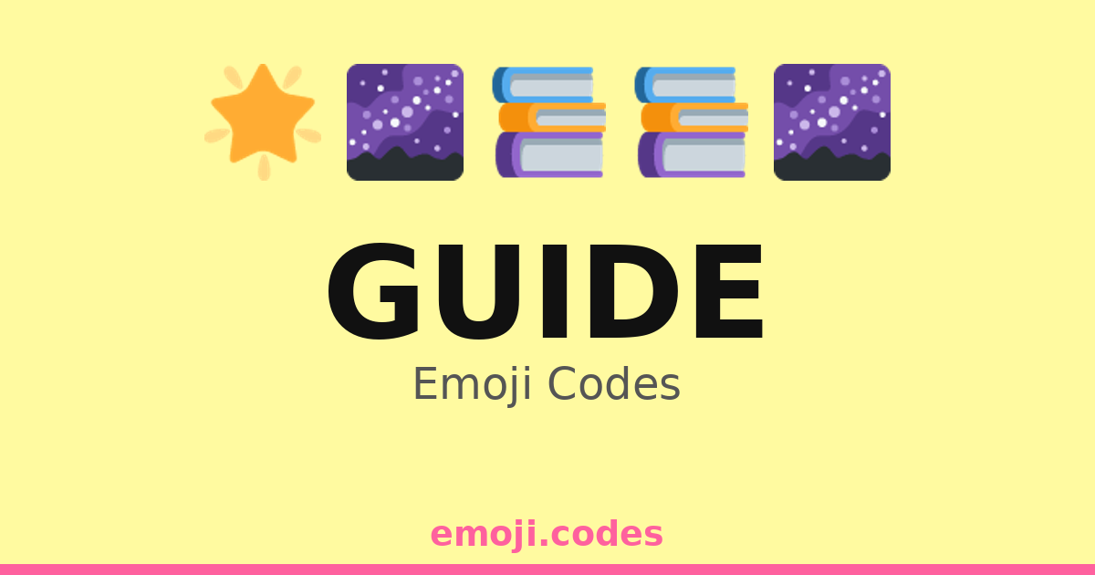 Guide Emoji Codes 🌌🧭🌟 — 283 Combinations to Copy & Paste