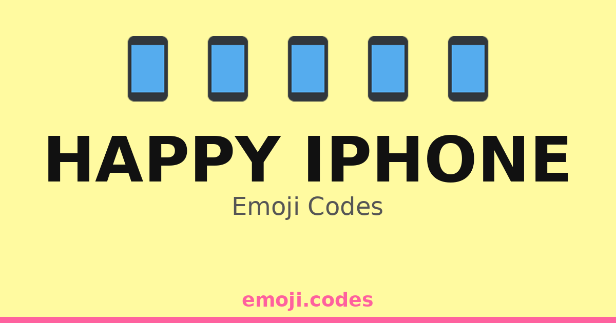 Happy Iphone Emoji Codes 📱🌞🌤️ — 129 Combinations to Copy & Paste
