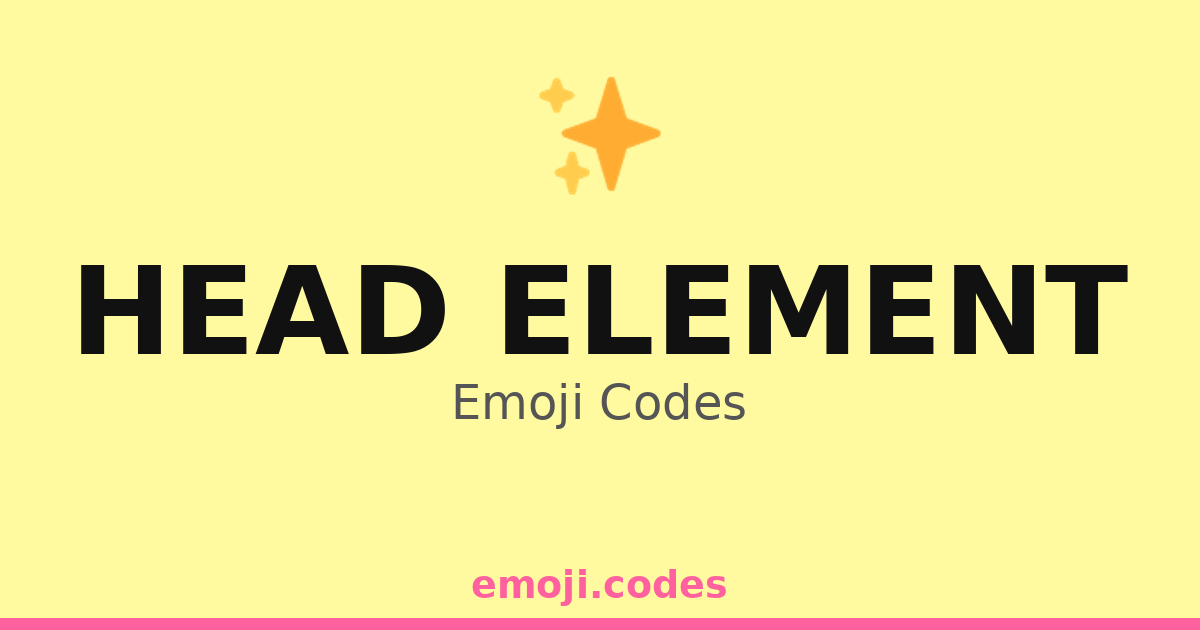 Head Element Emoji Codes 🆔🔑 — 50 Combinations to Copy & Paste