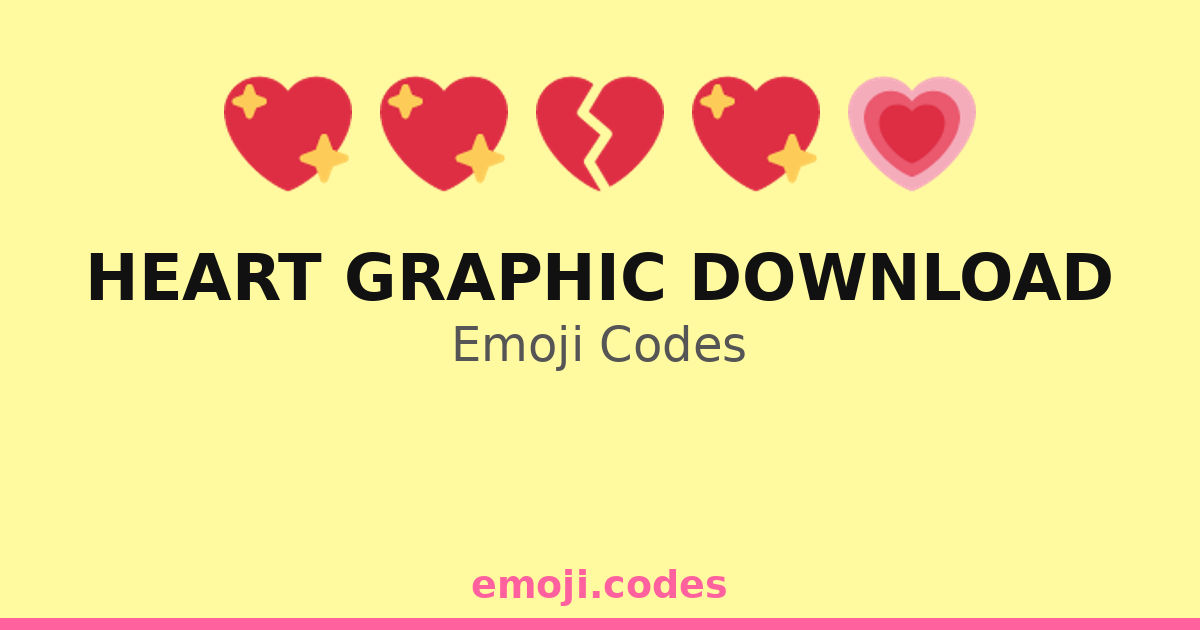 Emoticon Heartcode Heart Graphic Download Emoji Codes 💓🌈🖌️ — 30 Combinations to Copy & Paste