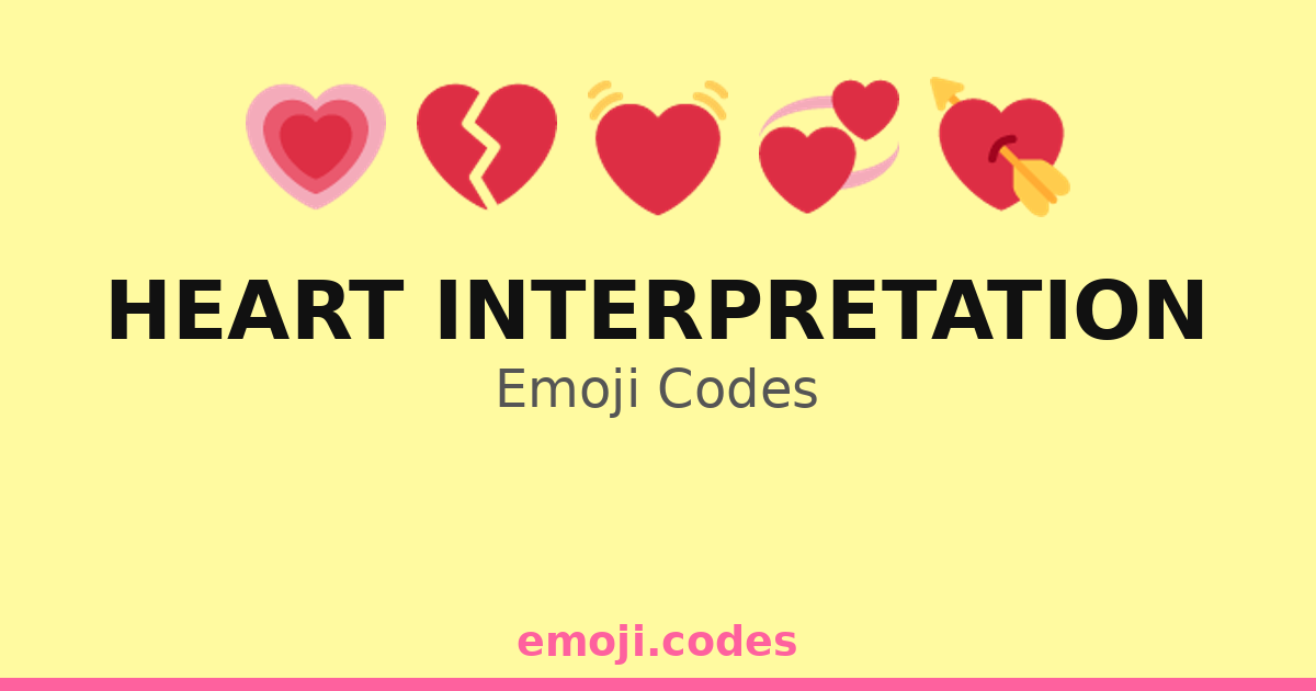 Emoticon Heartcode Heart Interpretation Emoji Codes 💓🍃 — 317 Combinations to Copy & Paste