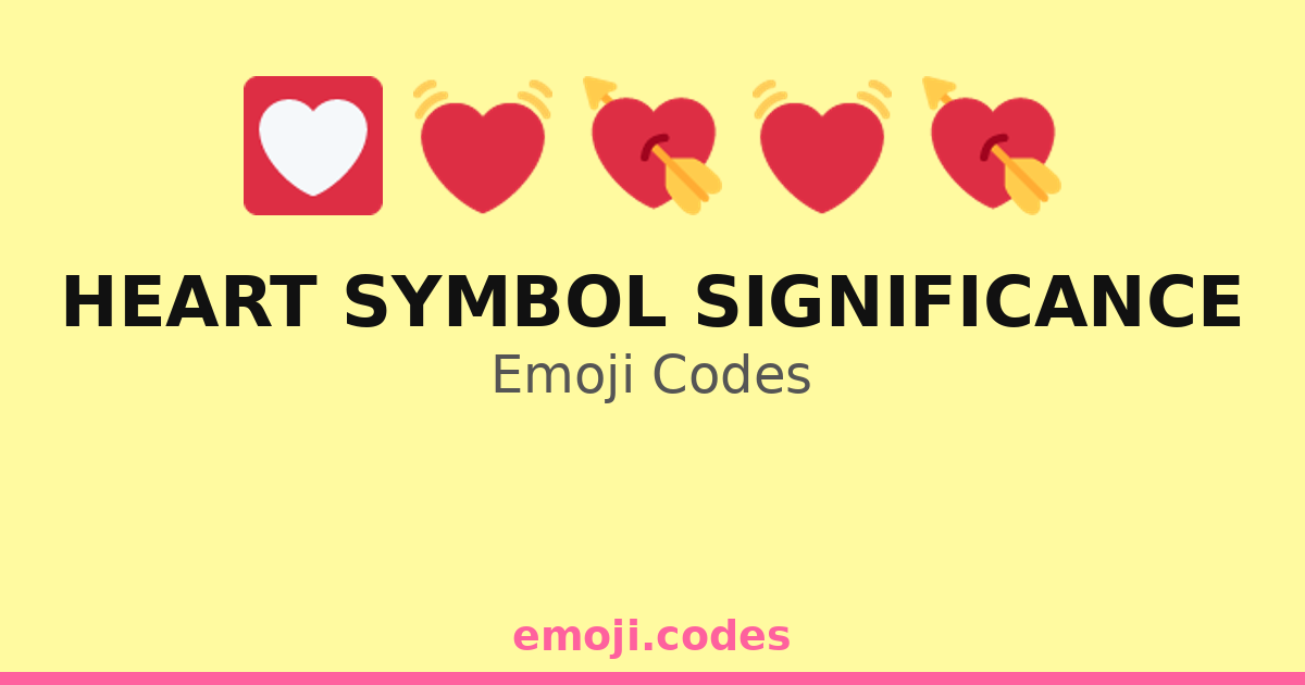 Heart Symbol Significance Emoji Codes 💓🌟🌙 — 174 Combinations to Copy ...