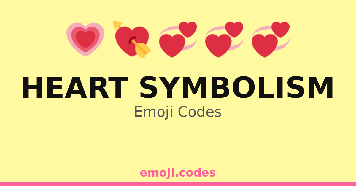 Heart Symbolism Emoji Codes 💓🌈🎠 — 253 Combinations to Copy & Paste