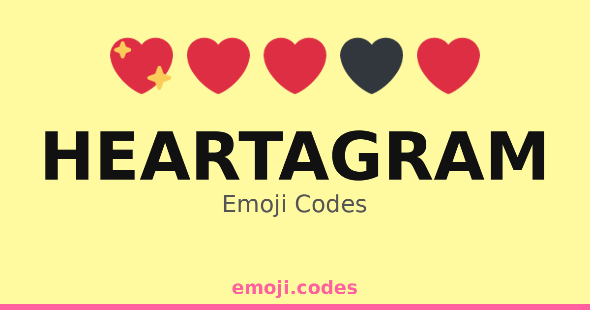Heartagram Emoji Codes 📿 — 342 Combinations to Copy & Paste