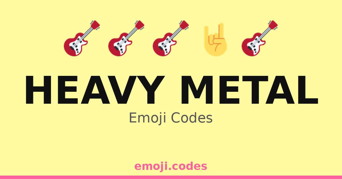 Heavy Metal Emoji Codes 🎤🎶🤘🎸⚡🔥 — 500 Combinations to Copy & Paste