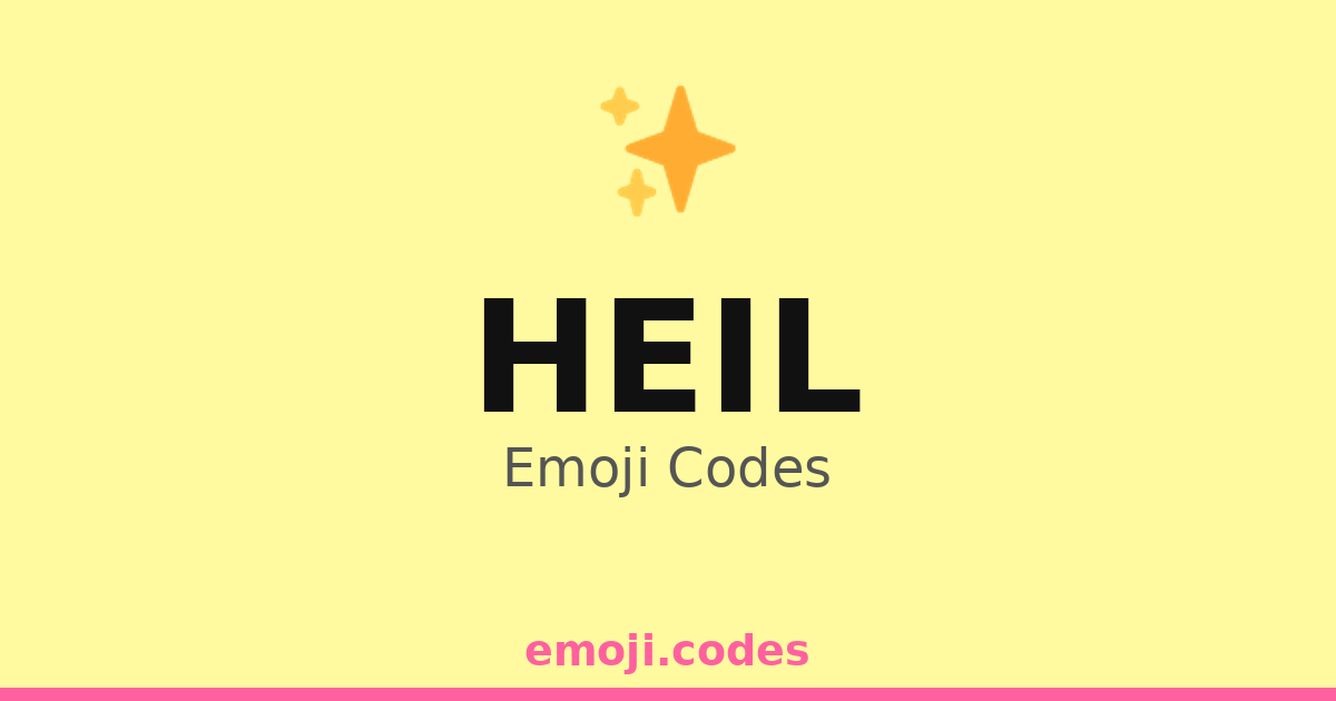Heil Emoji Codes 🍾 — 224 Combinations to Copy & Paste