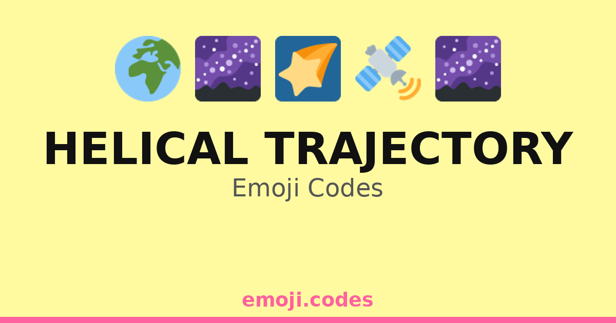 Trinary Helix Code Helical Trajectory Emoji Codes 🌀🌊🔄🌌 — 82 Combinations to Copy & Paste