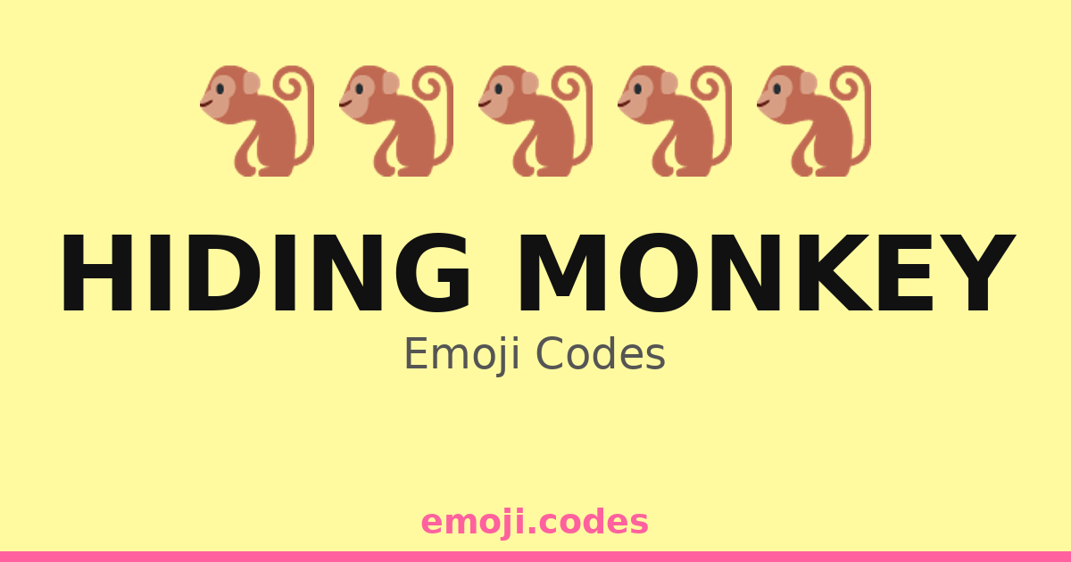 Hiding Monkey Emoji Codes 🌲🐒🌿 — 276 Combinations to Copy & Paste