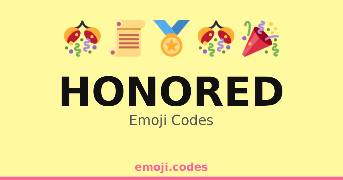Honored Emoji Codes ๐๐
๐๏ธ๐๐๐ ๐ค๐๐ฅ โ 65 Combinations to Copy & Paste