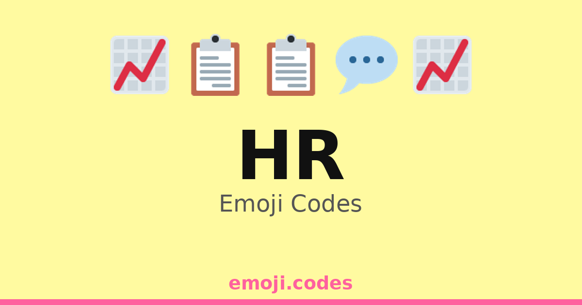 Hr Emoji Codes 👨💼📊📋📞 — 197 Combinations to Copy & Paste