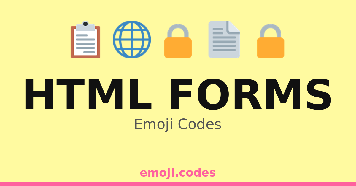 Html Forms Emoji Codes ๐๐๐ โ 81 Combinations to Copy & Paste